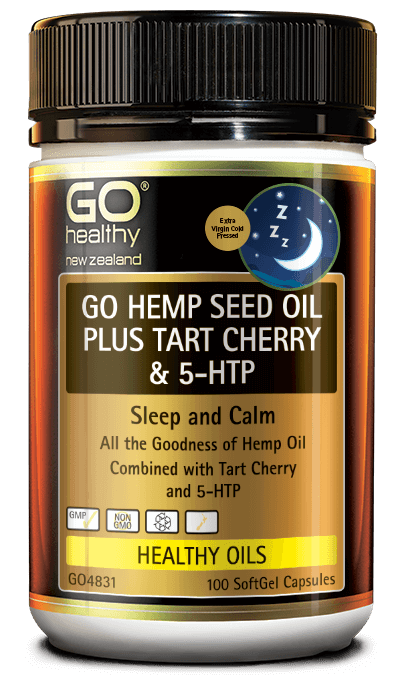 GO Healthy Hemp Seed Oil Plus Tart Cherry & 5HTP 100s